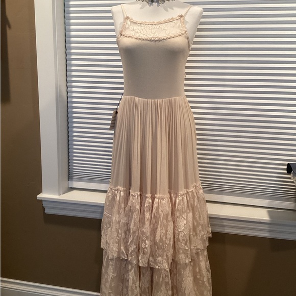 joyfolie lace dress Joyfolie Girl's Kastel Dress in Cream Lace Size 12 NWT Beach Vacation Wedding